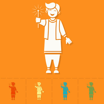 Diwali. Indian Festival Icon