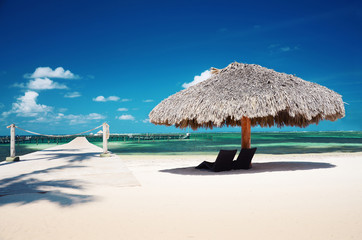 Landscape of paradise tropical beach
