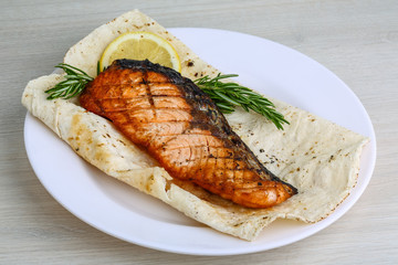 Grilled salmon