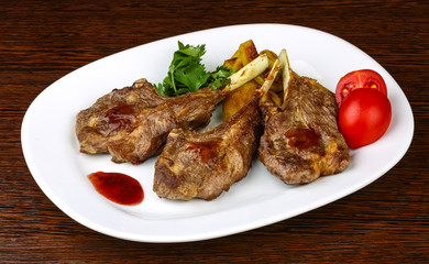 Grilled lamb chops