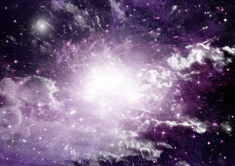 galaxy in a free space