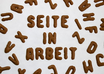 Seite in Arbeit
