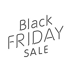 Elegant words Black Friday wear sale tags. Isolated on white. EPS 10 vector, grouped for easy editing. No open shapes or paths.