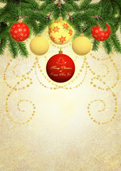 Christmas and New Year Greetings card