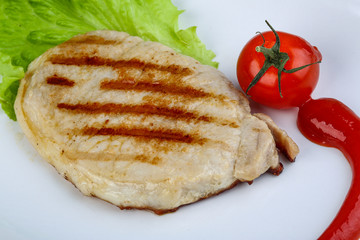 Grilled pork meat