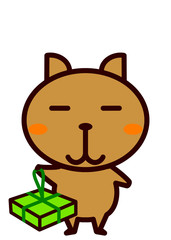 お土産を持った動物シリーズ