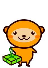 お土産を持った動物シリーズ