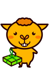お土産を持った動物シリーズ