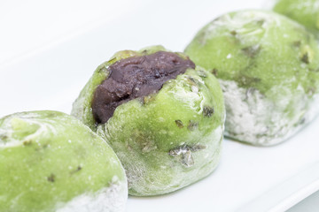 Sweets red bean mochi