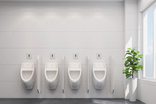 Saubere Urinale im WC