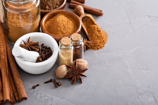 Homemade Mix Of Spices In A Jar