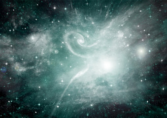 galaxy in a free space