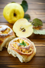 sweet rolls with quince