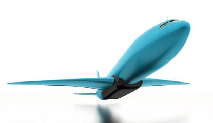 Aeroplane isolated on white background