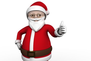 Cute cartoon santa claus