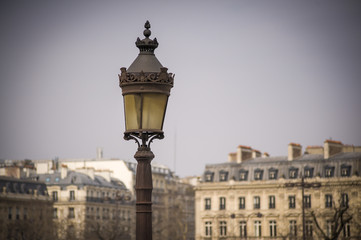 Fototapeta na wymiar Parisian street light