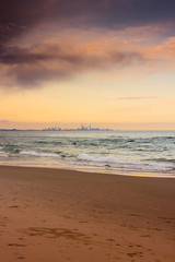 Fototapeta na wymiar Gold Coast City In The Horizonth