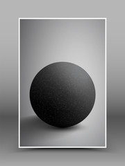 Vector abstract dark sphere with connection technology structure. Internet business vector background. Science vector background. Abstract vector wallpaper