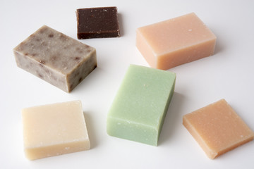 Handmade colored soaps