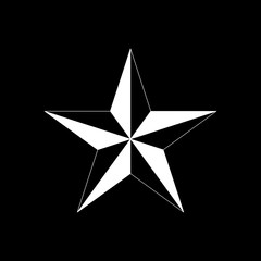 Obraz premium The star icon. Star symbol. Flat