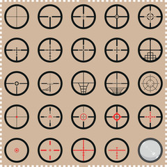 Collection of crosshairs