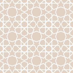 Arabic pattern. Seamless vector background.