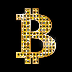 Symbol bitcoin - virtual money
