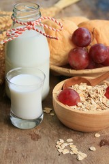 oat flakes with milk