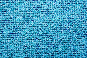 Blue soft fiber towel texture.