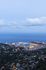 View on  Monaco in the evening