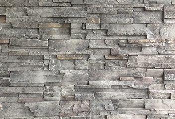 pattern of decorative slate stone wall surface