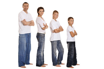 Obraz premium Cute happy family 