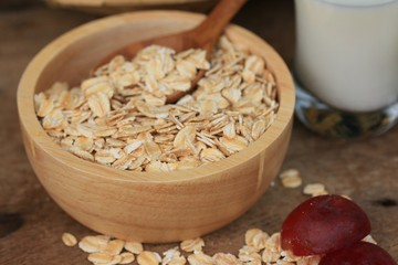 oat flakes with milk