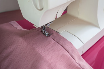 Sewing machine is ready for operation