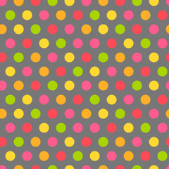 Colorful polka dot pattern