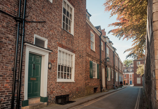 Street in the historic city of York, England