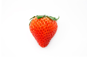 Strawberry on white background