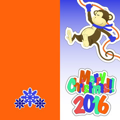 Cards New year 2016, Christmas