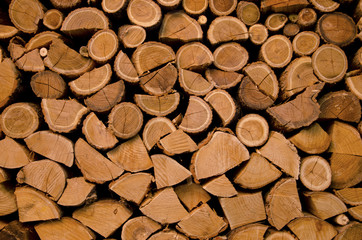 beautyful store wodden in autumn 