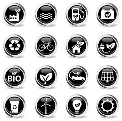 Alternative energy simply icons