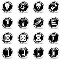 Electricity simply icons