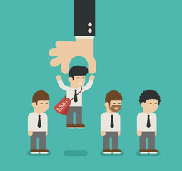 Choosing the best candidate business man