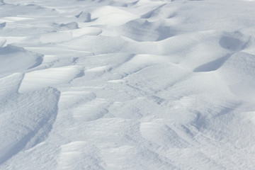 Obraz premium Natural raw snow capped textures