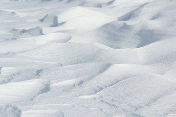 Natural raw snow capped textures