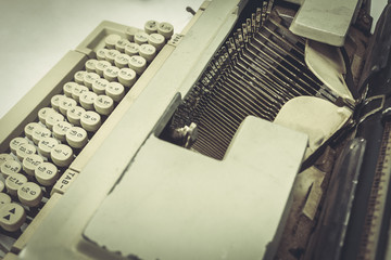 Close up still life typewriter 