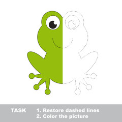 Vector trace game. Umbrella to be colored.