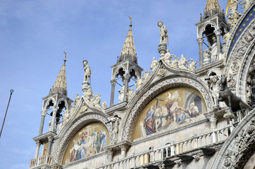 Obraz premium Detail of Venice St. Mark's church