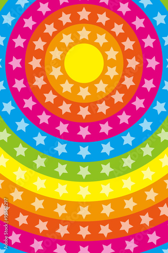 Aufkleber Background Wallpaper Vector Illustration Design Free Free Size Charge Free Colorful Color Rainbow Show Business Entertainment Party Image 背景素材壁紙 星屑 スターダスト キラキラ 虹色 レインボーカラー 打上花火 打ち上げ ネオンサイン