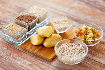 close up of carbohydrate food
