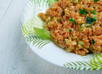 Kısır.bulgur salad or meze